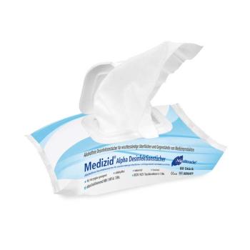 Medizid Alpha+ Desinfektionstücher, 80 Stk.